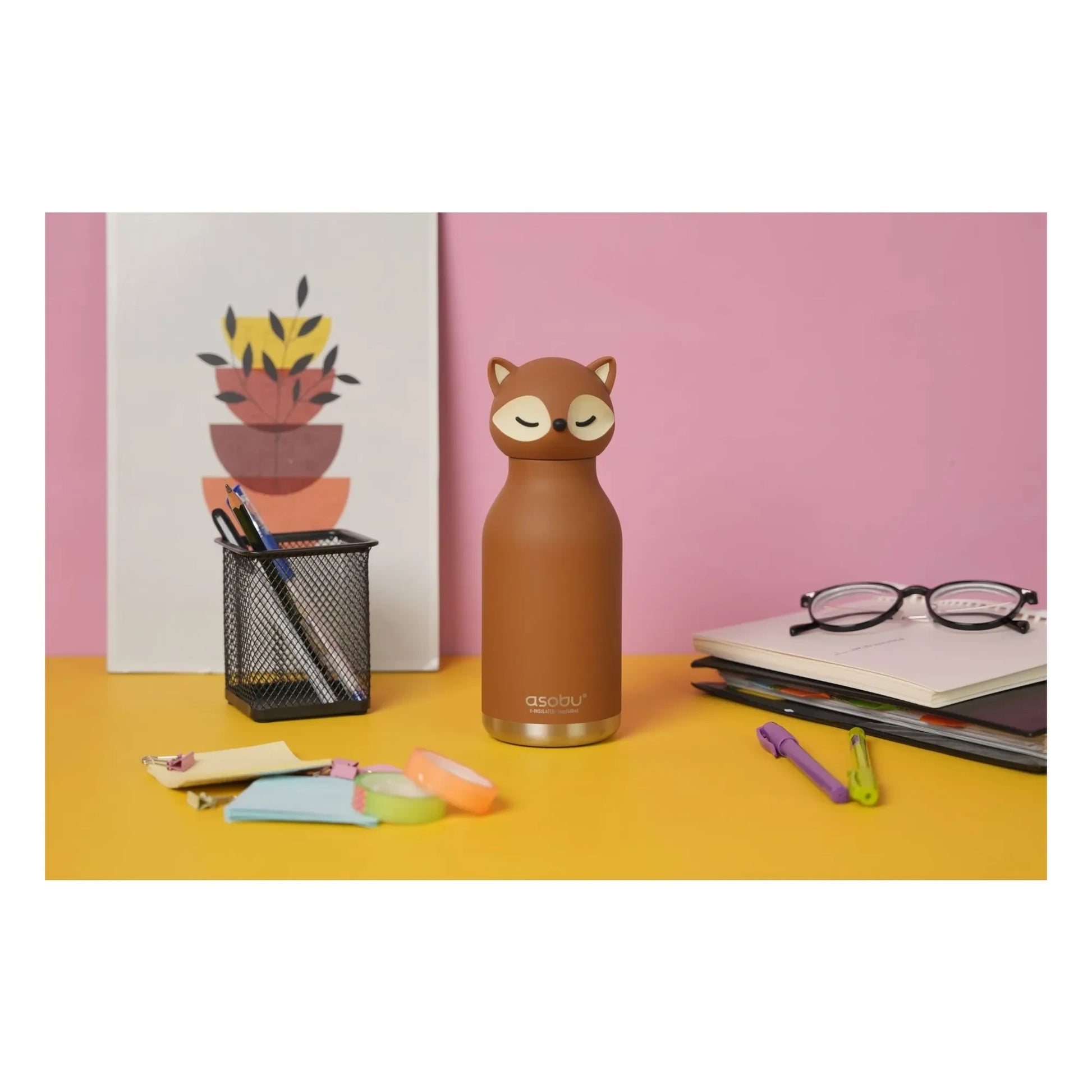 Asobu - Renard stainless steel water bottle | Brown