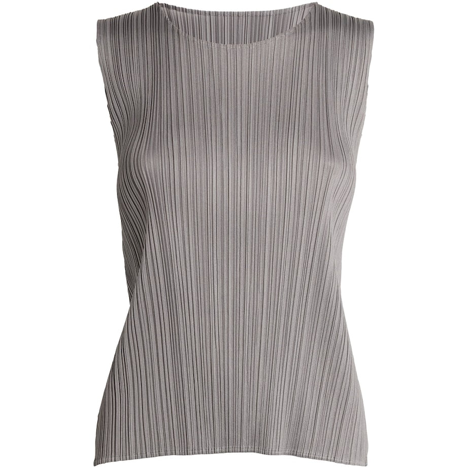 Grey Basics Sleeveless Top
