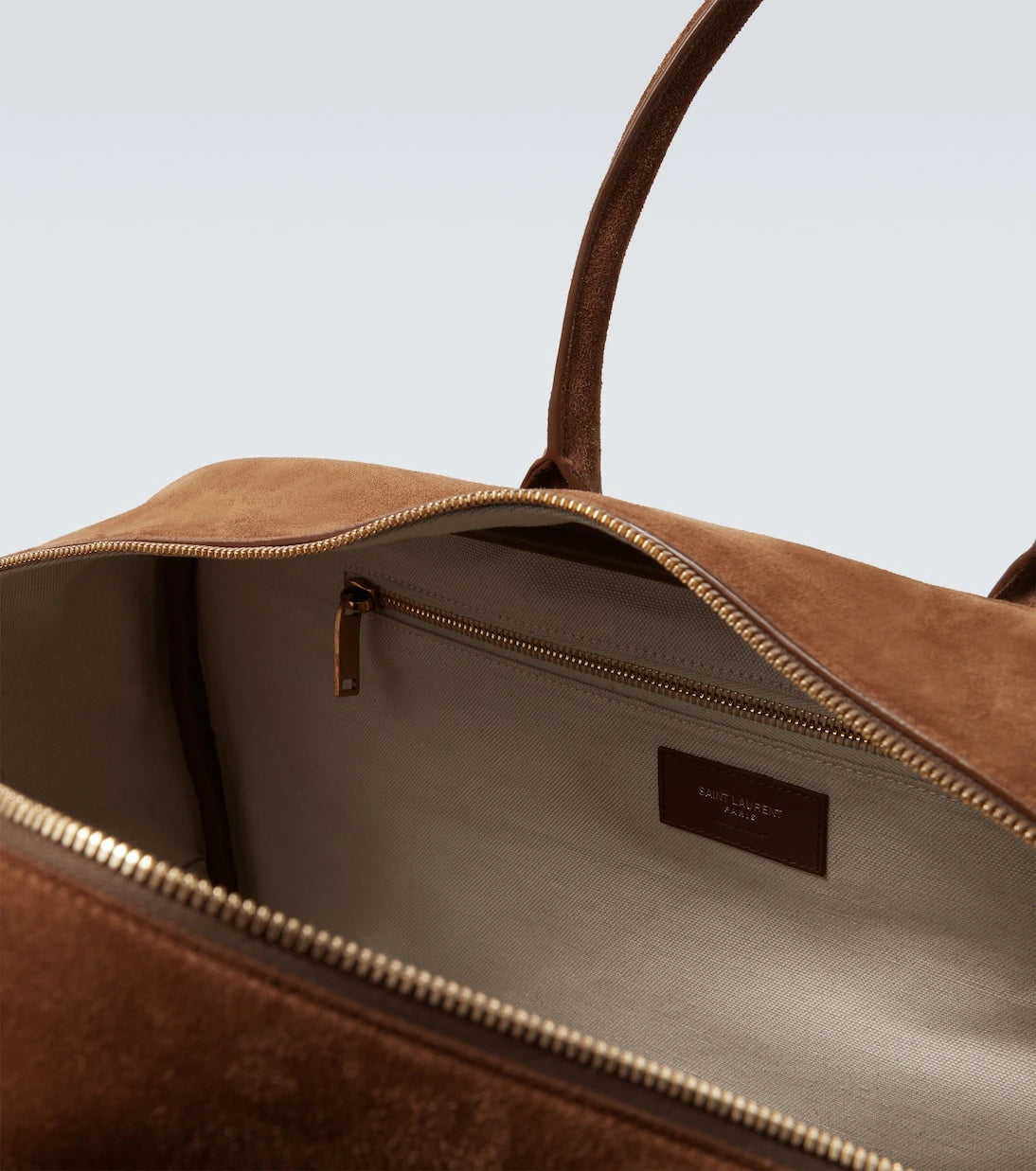 Saint Laurent - Large suede duffel bag