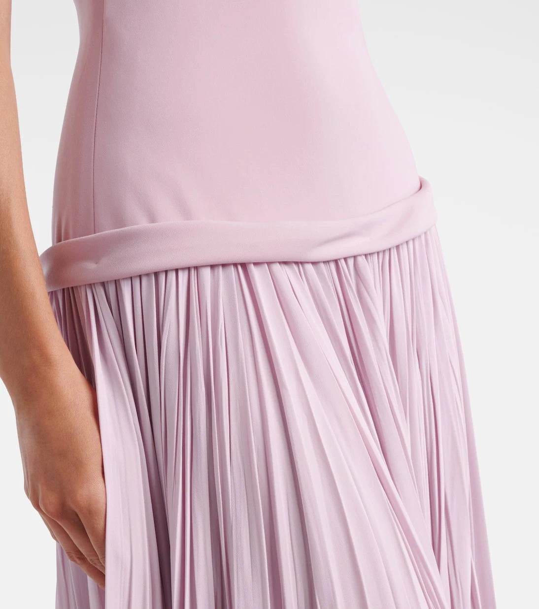 Marmar Halim - Ana crêpe and chiffon gown