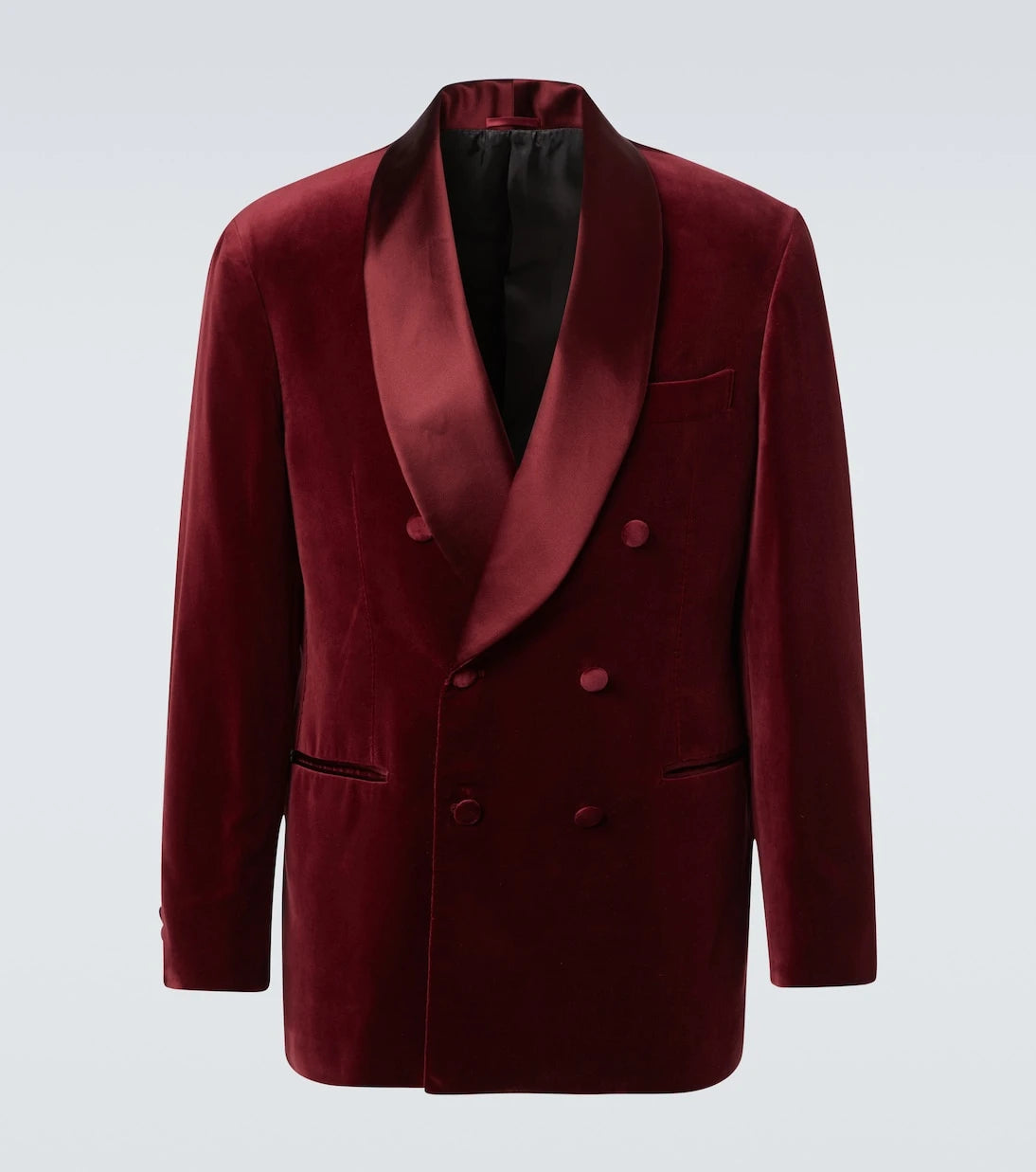 Brunello Cucinelli - جاكيت توكسيدو من القطن والمخمل الحريري