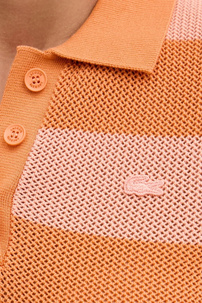 Lacoste тениска с яка дамска от памук