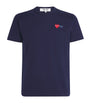 Comme Des Garçons Play Embroidered Double-Heart T-Shirt