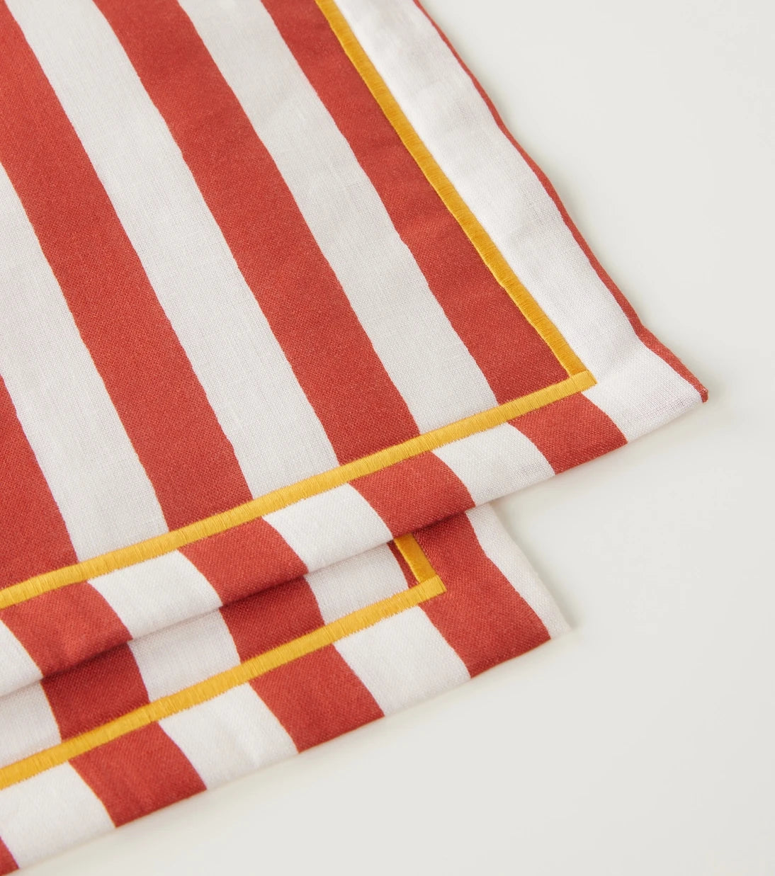 La DoubleJ - Riviera Mattone set of 2 linen placemats