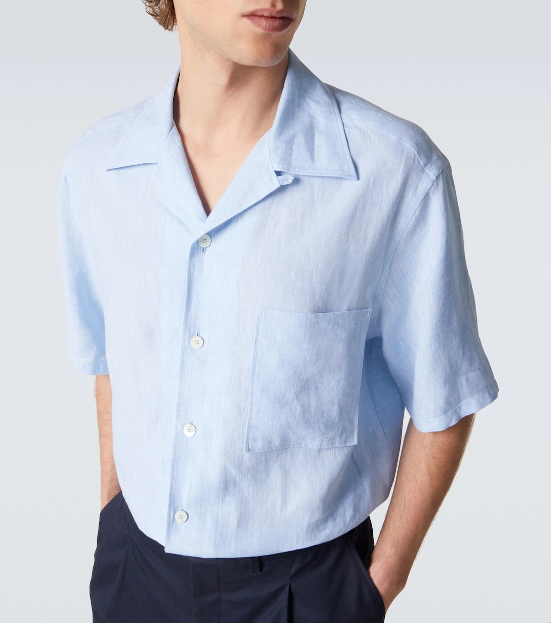 Zegna - Linen bowling shirt
