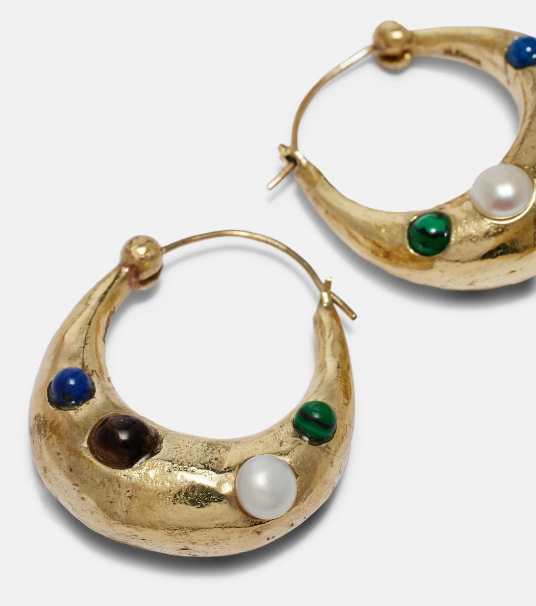 Alémais - Jem Rainbow embellished hoop earrings