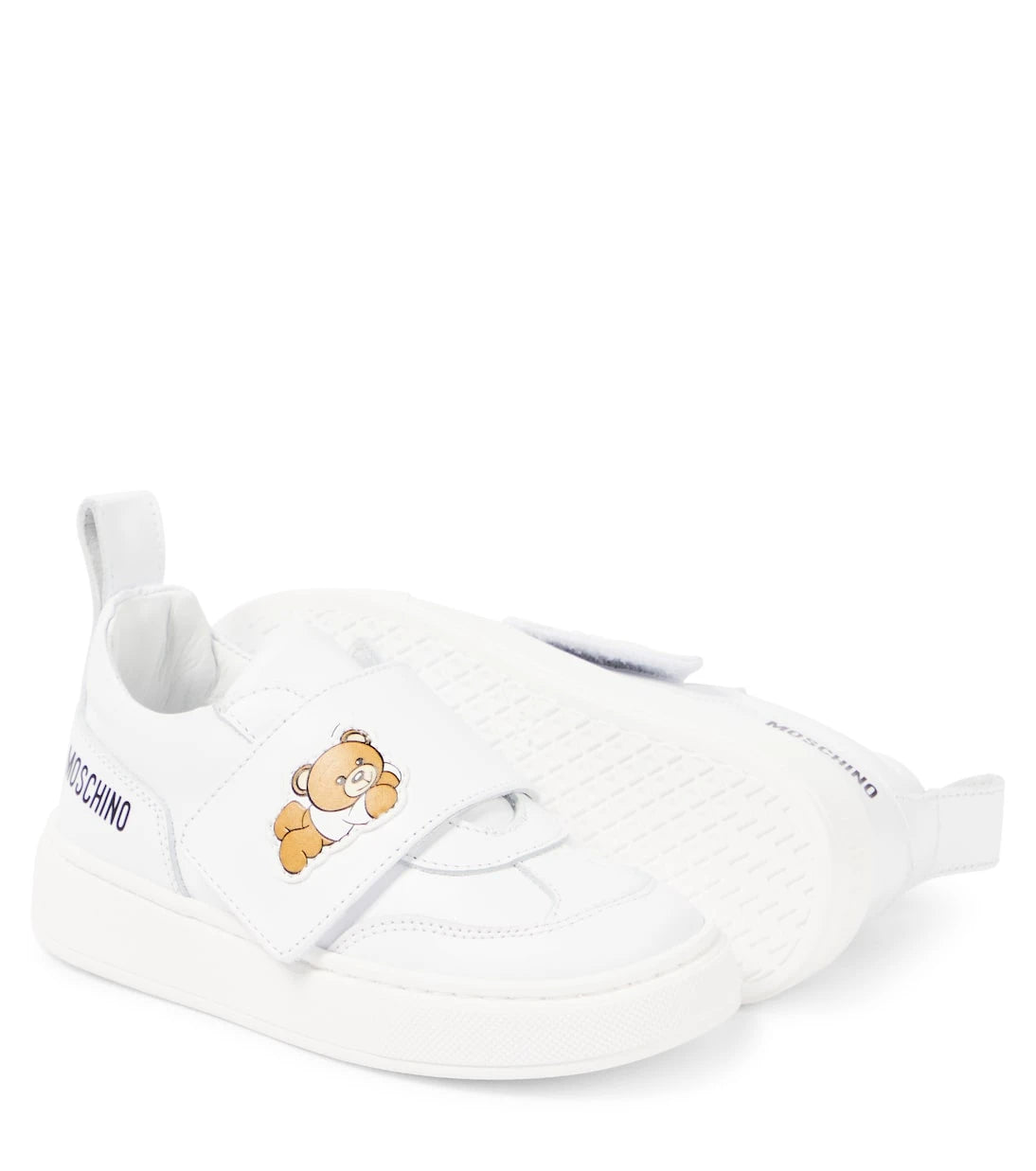 Moschino Kids - Teddy Bear leather sneakers