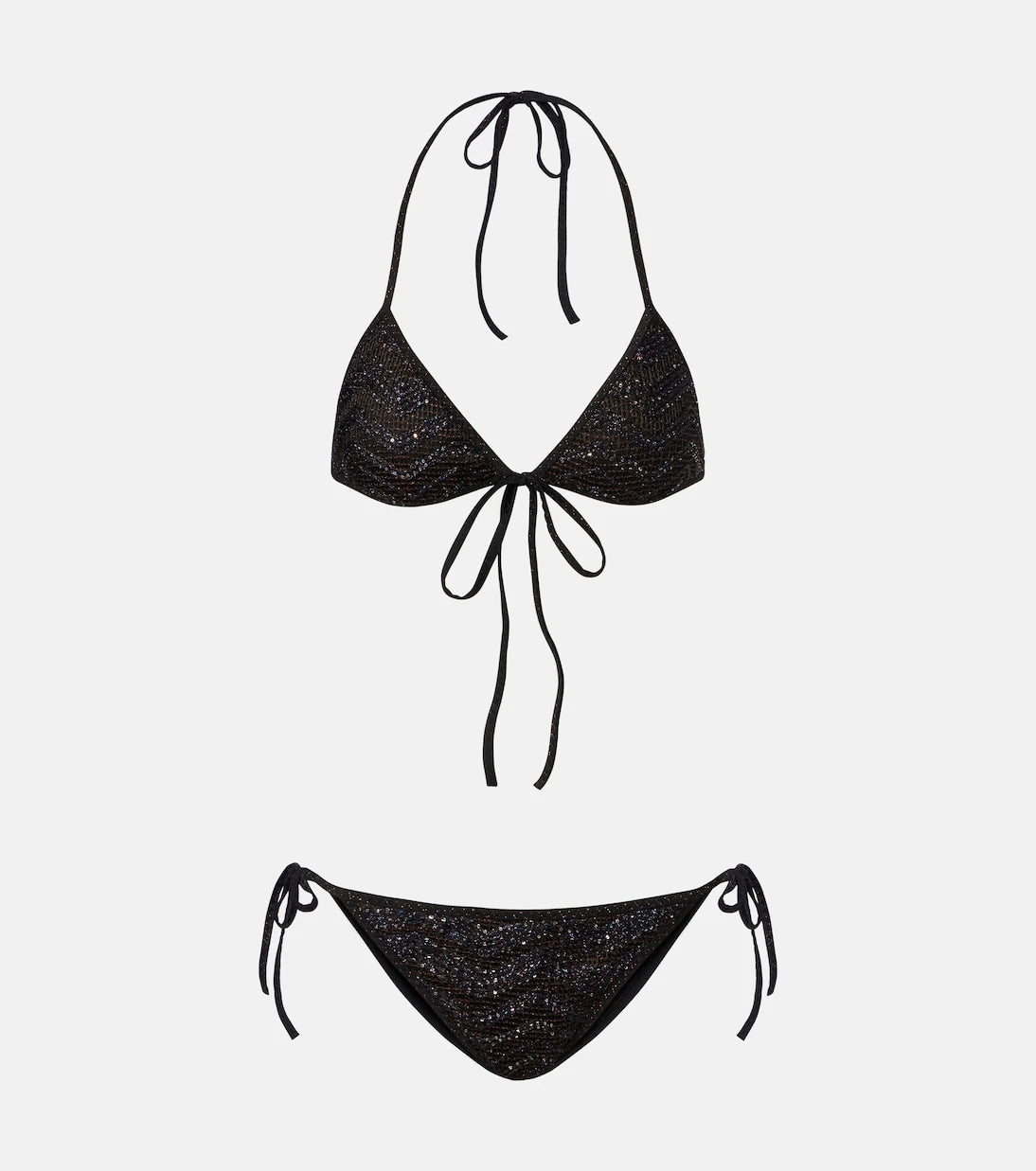 Missoni - Zigzag payetli lame bikini