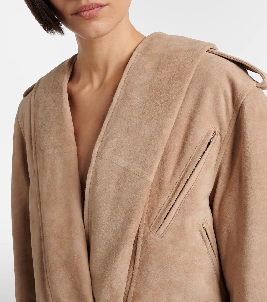 Alaïa - Suede biker jacket
