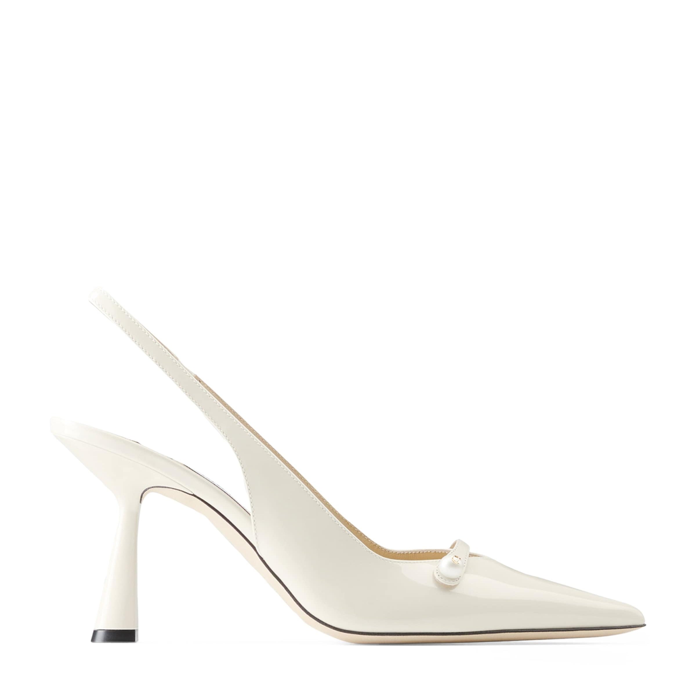 Jimmy Choo Amita 85 Leather Slingback Pumps