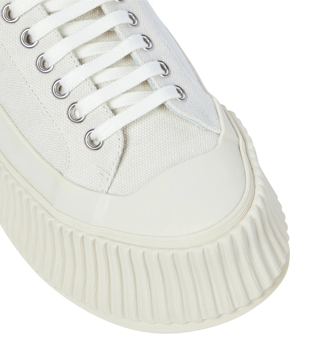 Jil Sander - Canvas platform sneakers