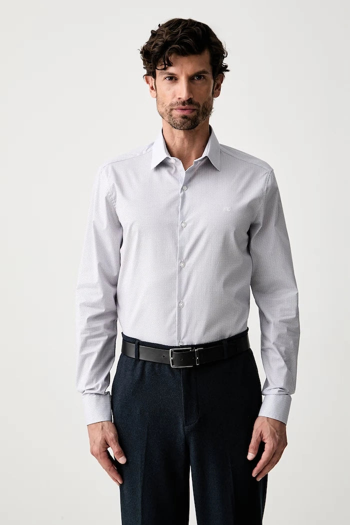 Calvin Klein erkek pamuklu elastanlı gömlek