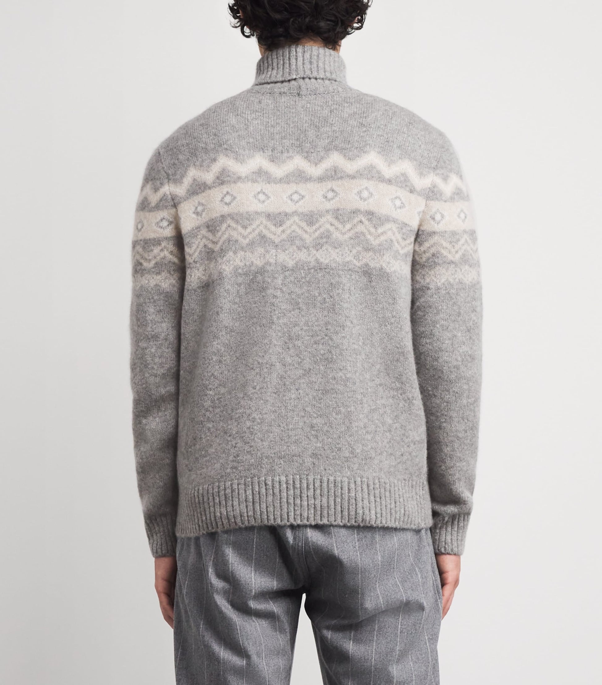 Eleventy Multi Cashmere-Blend Jacquard Sweater