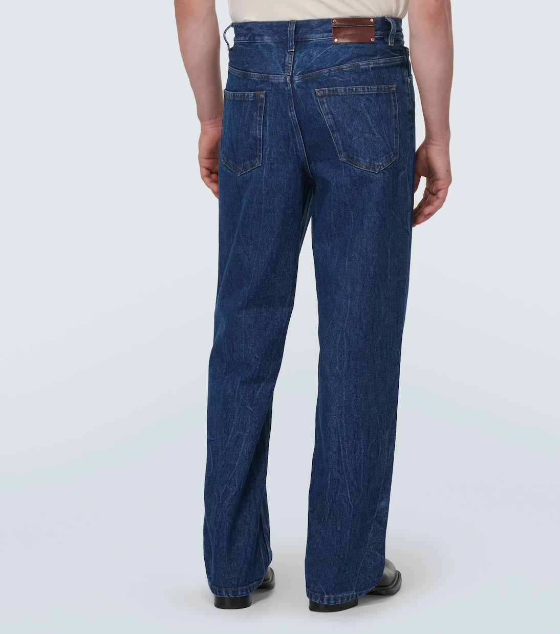 Dries Van Noten - Marble-wash wide-leg jeans