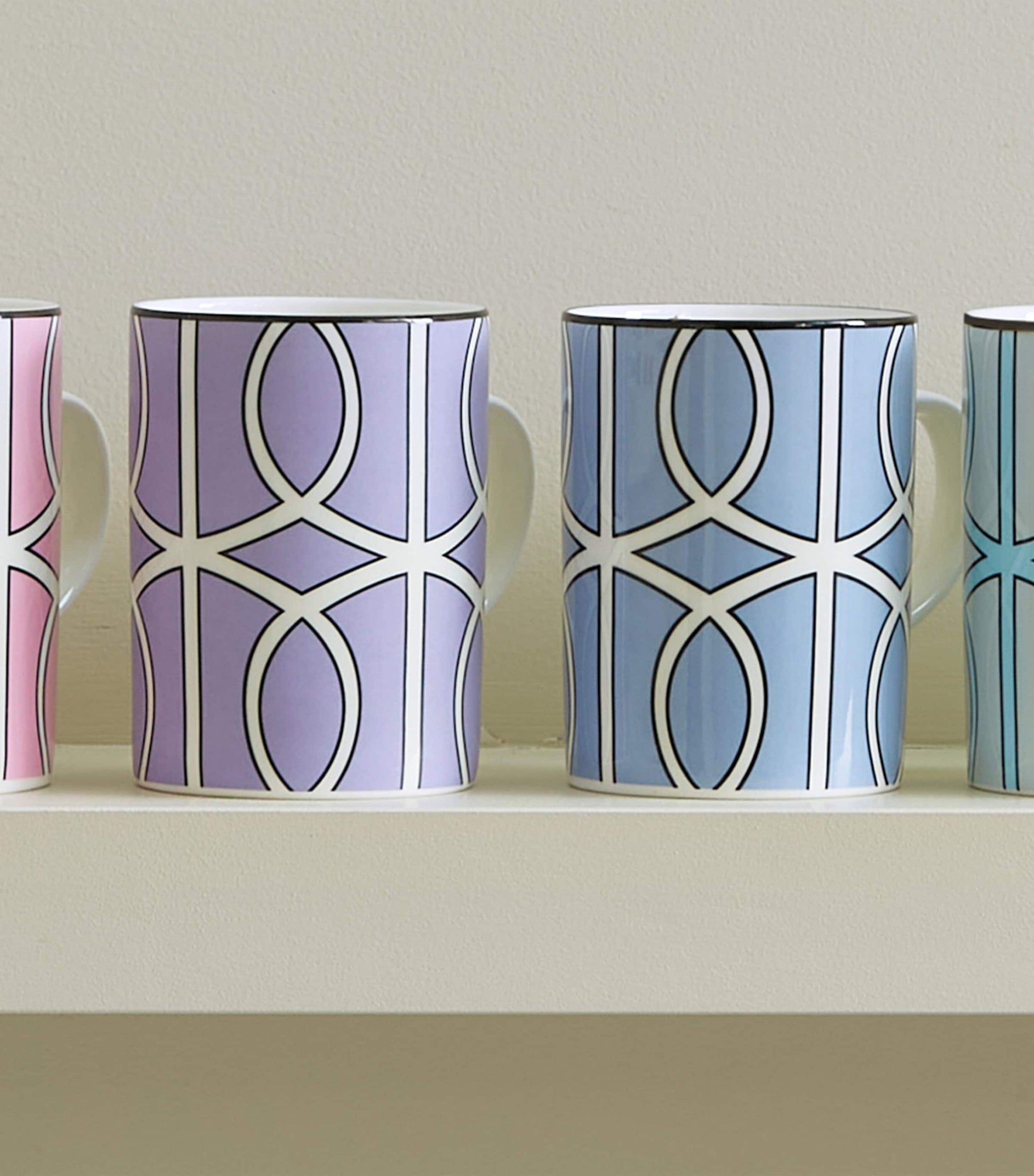 O.W.London Set of 4 Loop Mugs