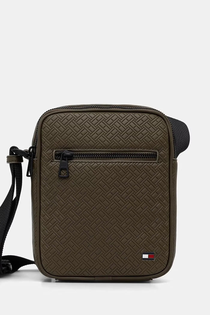 Tommy Hilfiger Erkek Suni Deri Omuz Çantası