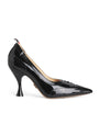 Patent Leather Wingtip Pumps 90