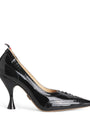 Patent Leather Wingtip Pumps 90