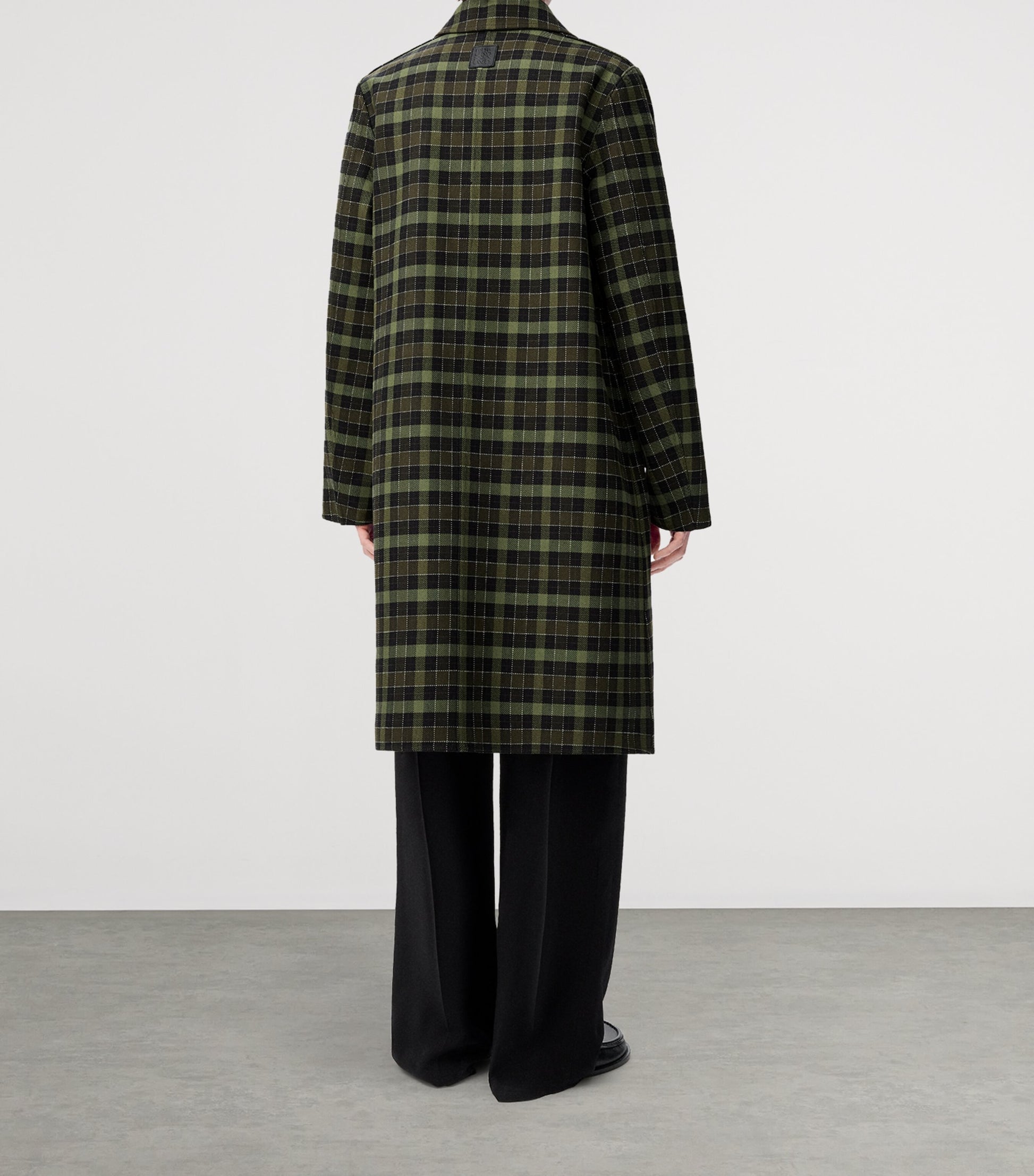 LOEWE Black Wool-Blend Reversible Overcoat