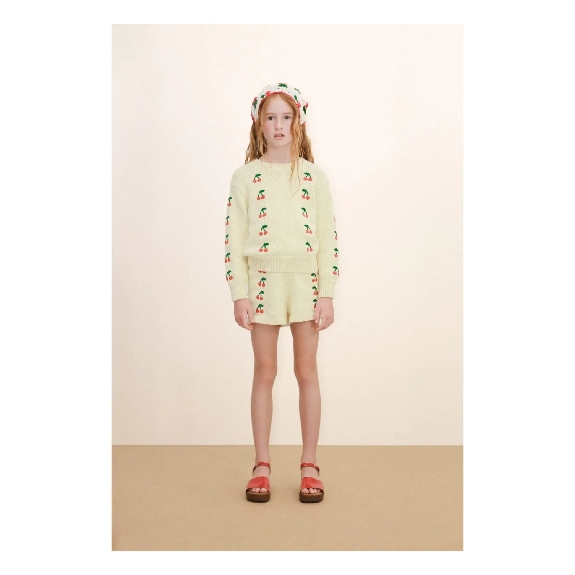 Tinycottons - Cherry Sweater | Pale yellow