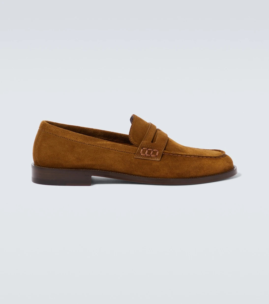 Manolo Blahnik - Perry suede penny loafers