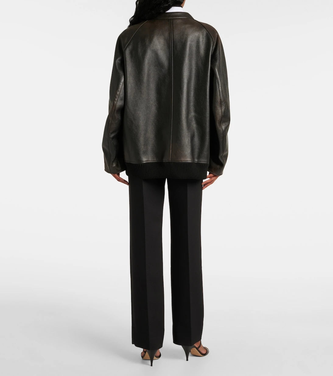 The Row - Kengia leather bomber jacket