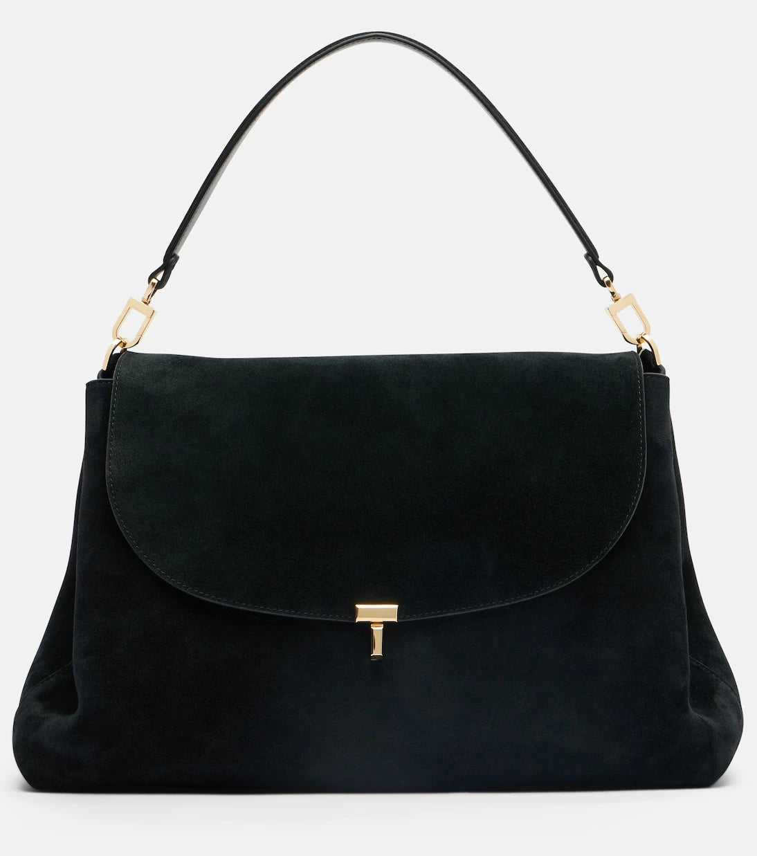 Toteme - T-Lock suede shoulder bag