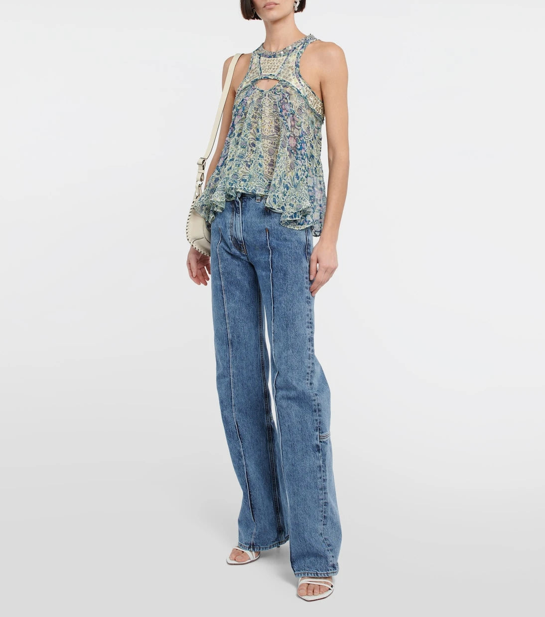 Isabel Marant - Onyle printed silk chiffon top
