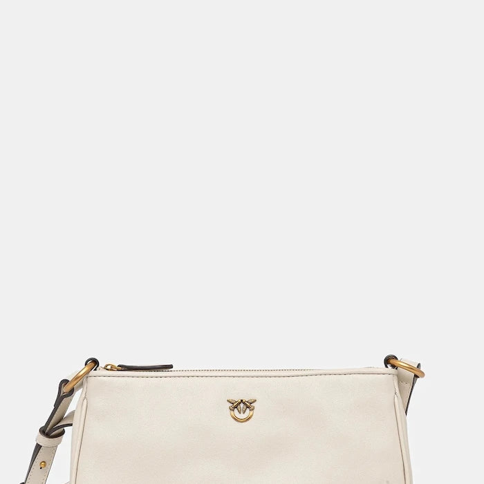 Pinko чанта crossbody дамска от кожа Horizontal