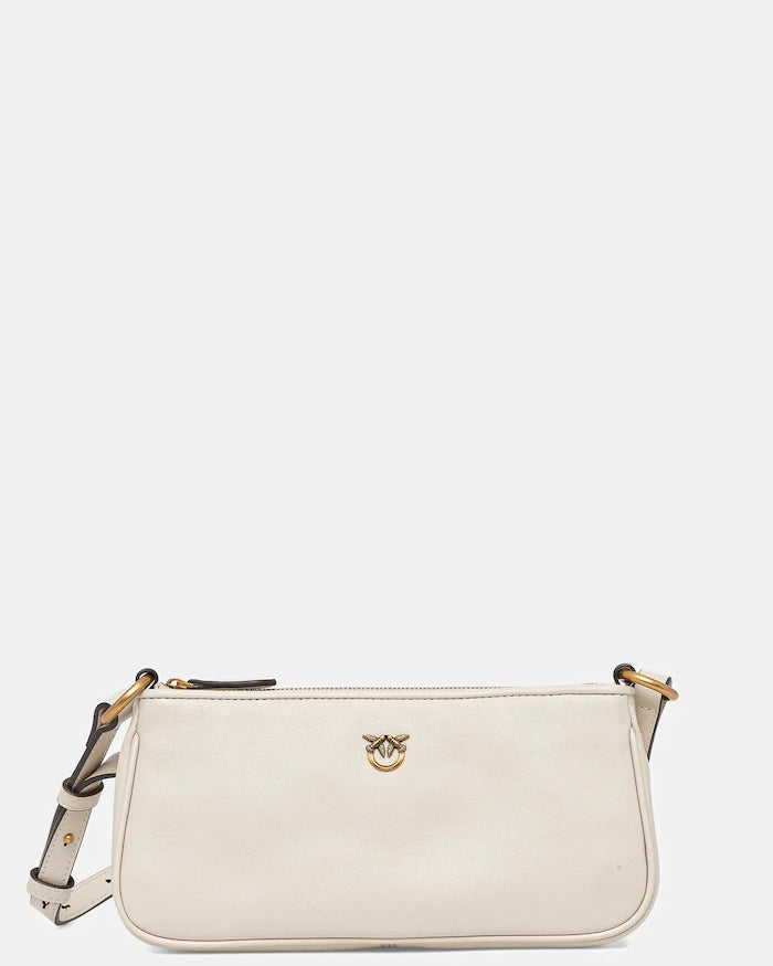 Pinko чанта crossbody дамска от кожа Horizontal