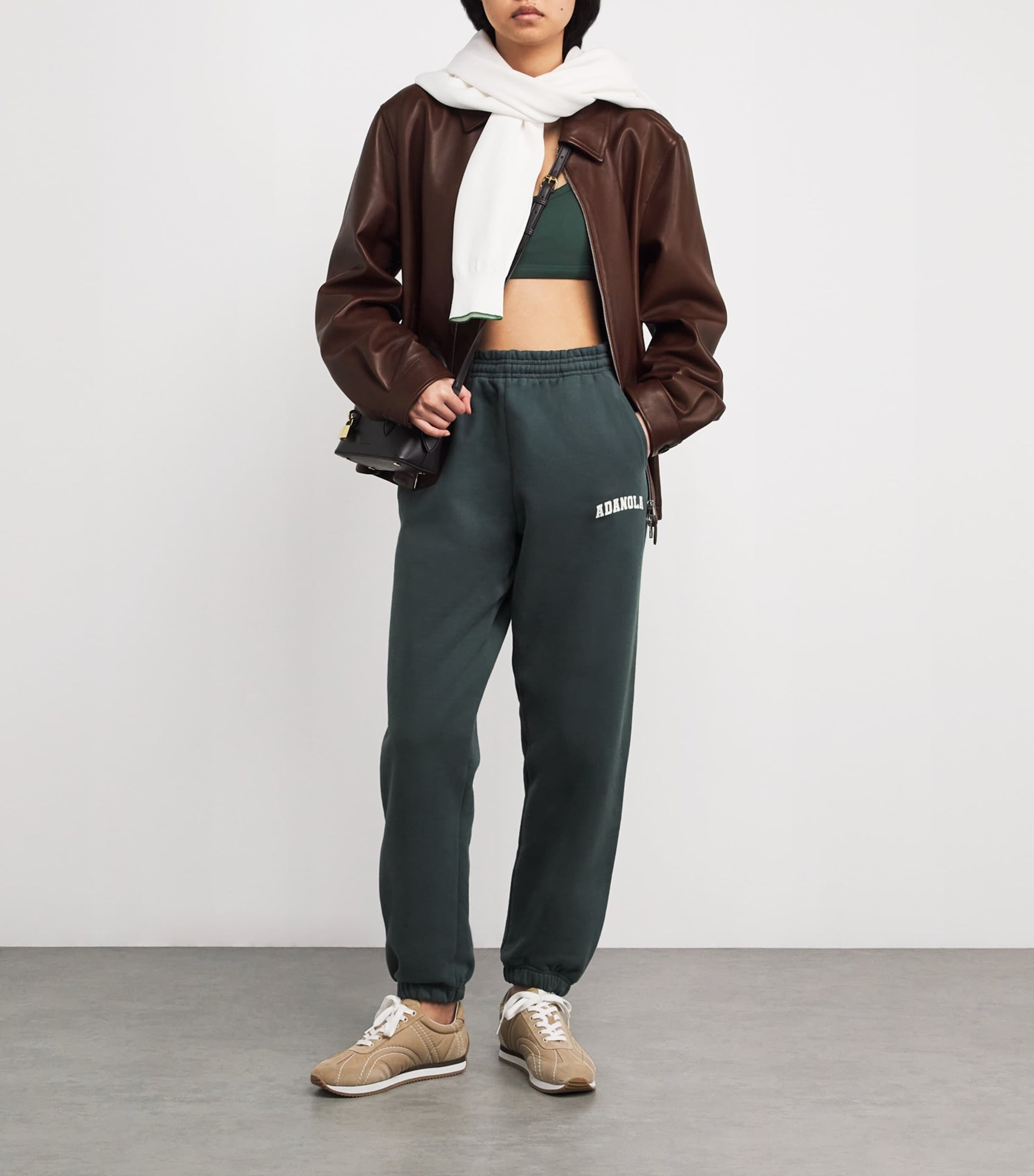 Adanola Green Ultimate Scoop Sports Bra