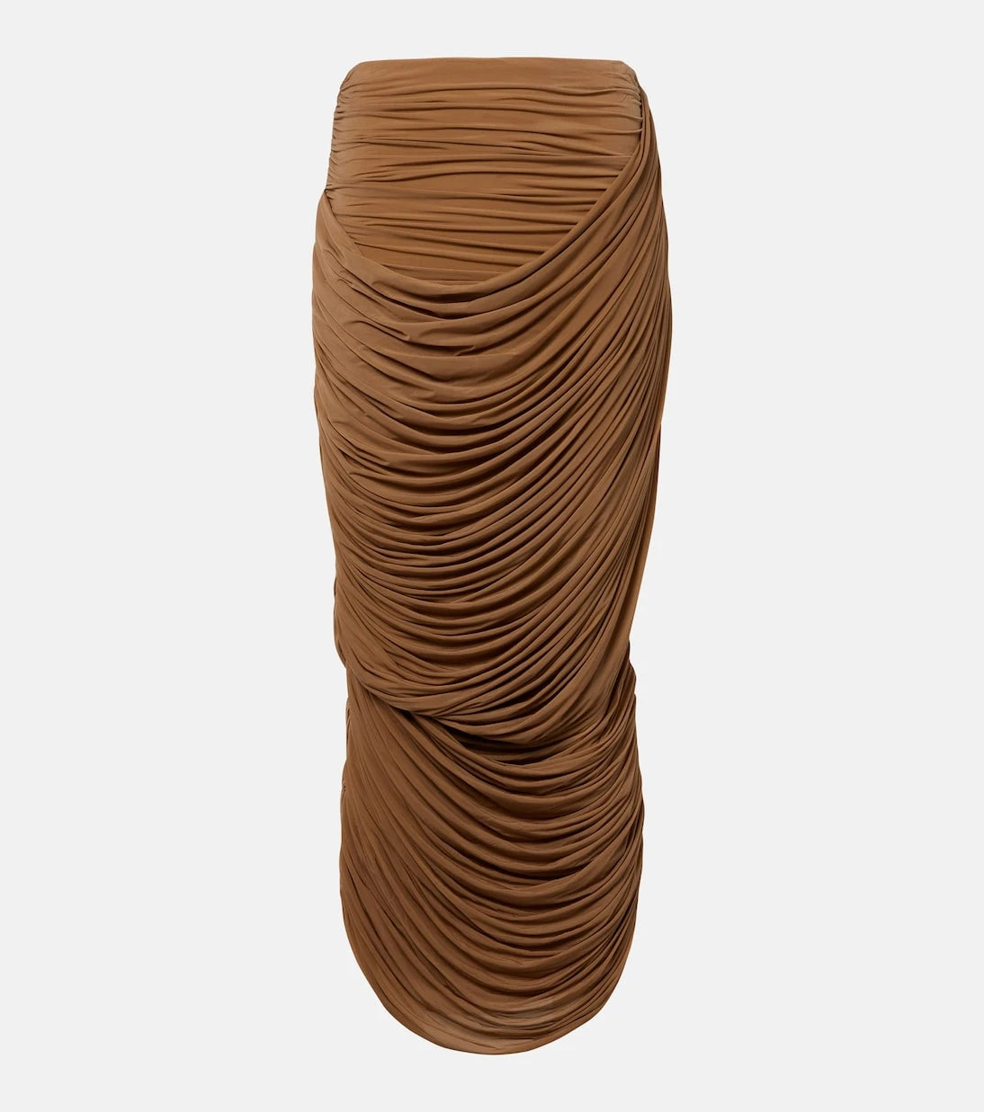 Magda Butrym - Draped ruched jersey midi skirt