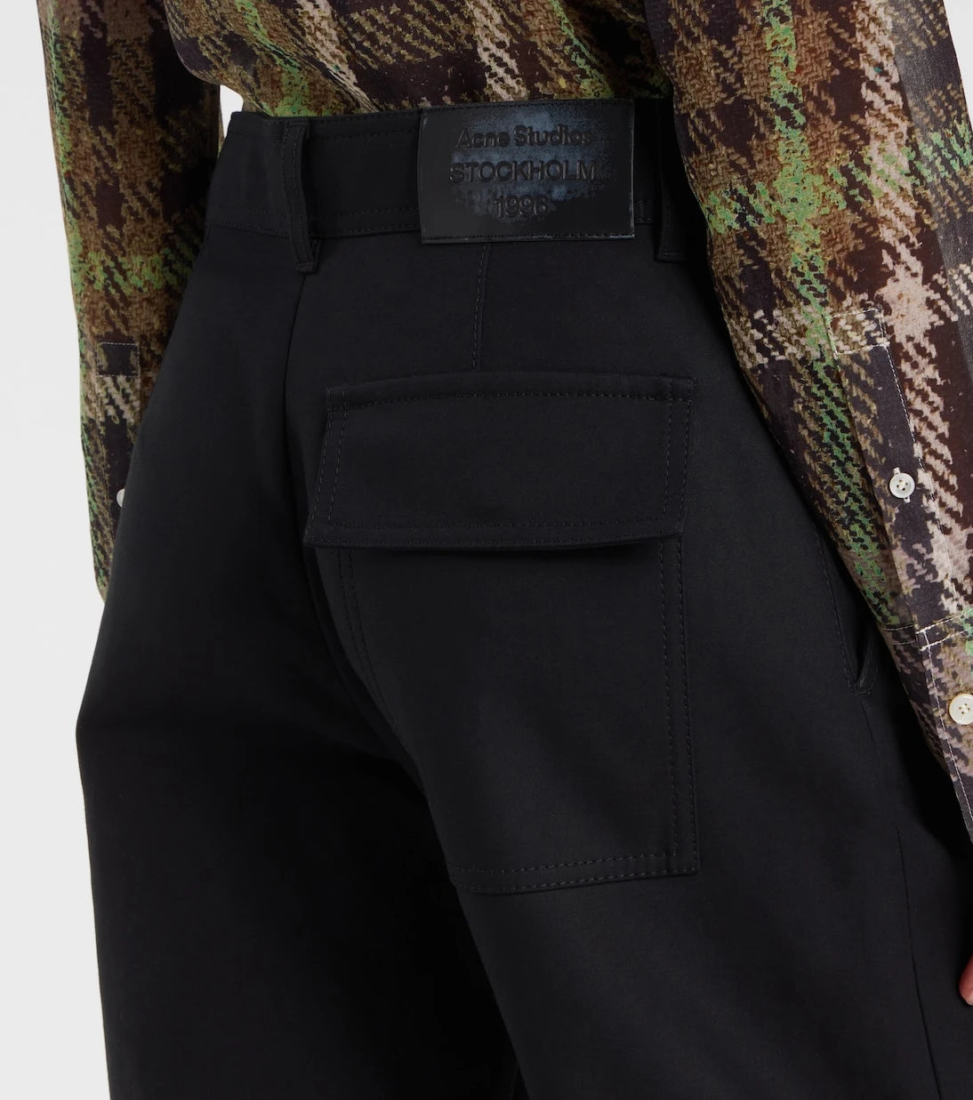 Acne Studios - Layered mid-rise cotton satin pants