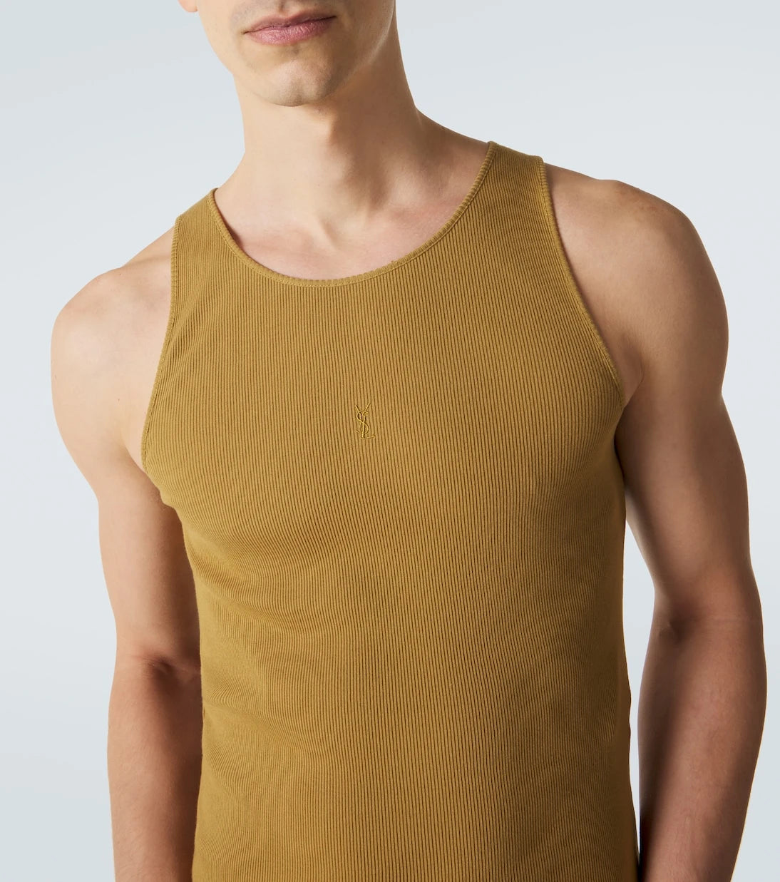 Saint Laurent - Cassandre cotton tank top