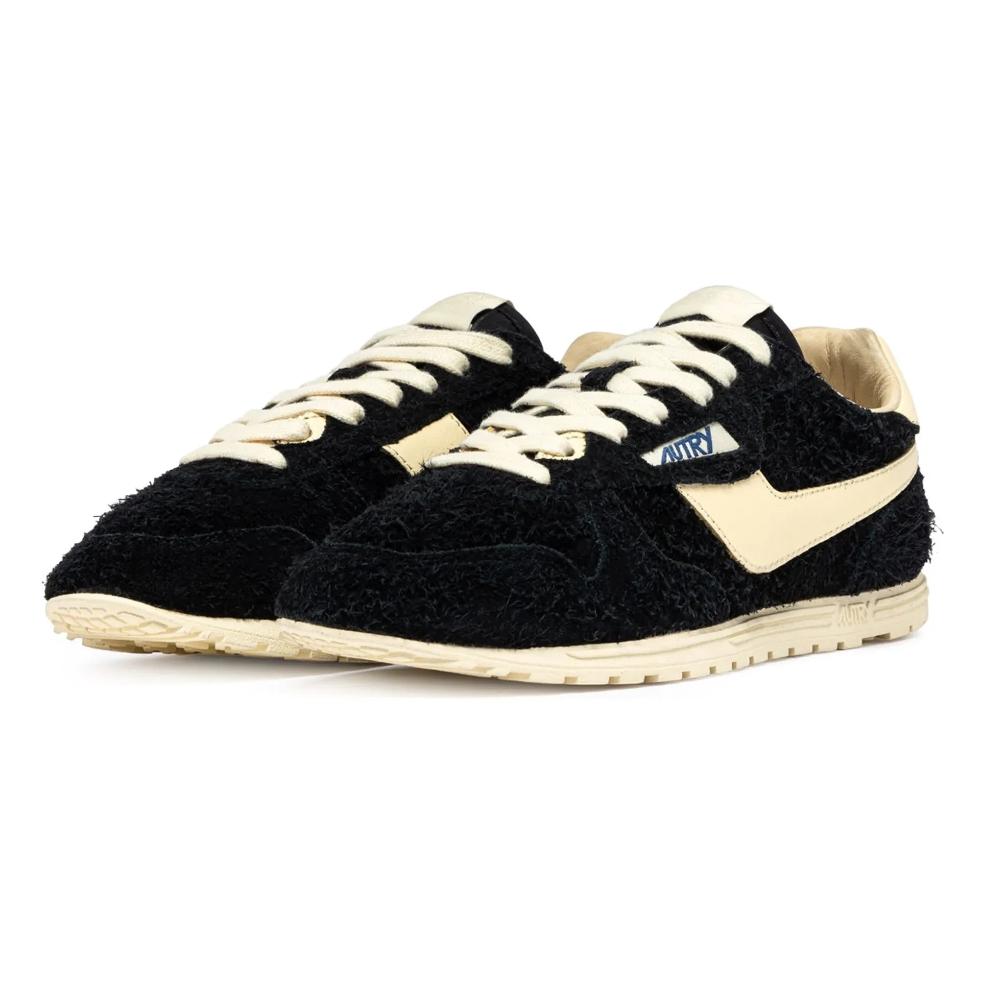 Autry - Windspin Low Two-tone Suede and Leather Sneakers | Black