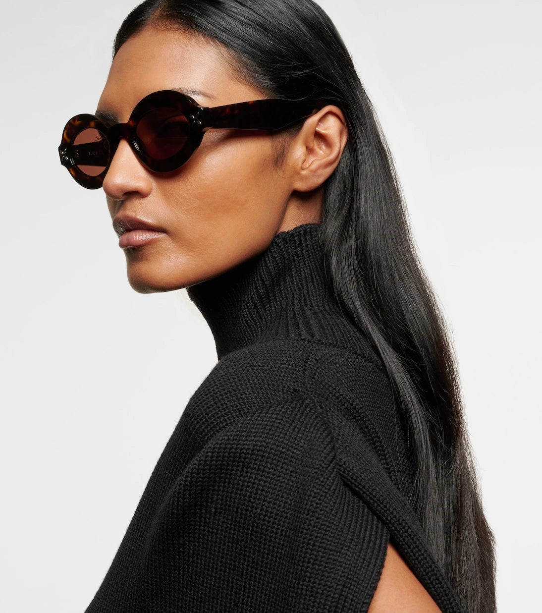 Alaïa - نظارة شمسية مستديرة بعدسة بتلات