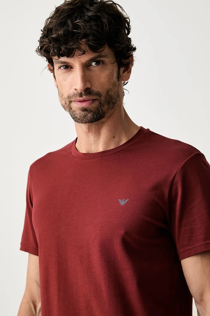 Emporio Armani Underwear Erkek Pamuk ve Elastan Ev Tişörtü 2'li