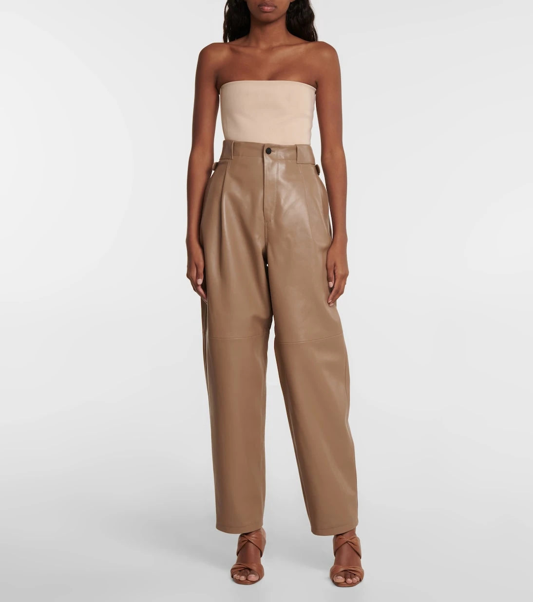 The Mannei - Shobak high-rise leather pants