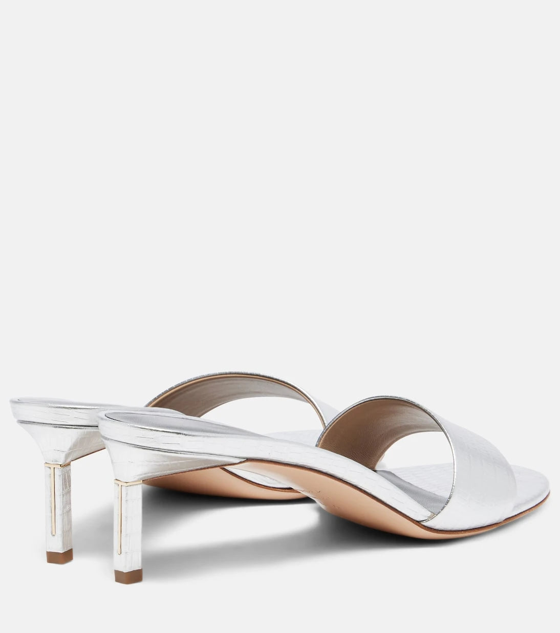 Tom Ford - 55 metallic leather mules