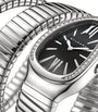 Stainless Steel and Diamond Serpenti Tubogas Watch 35mm