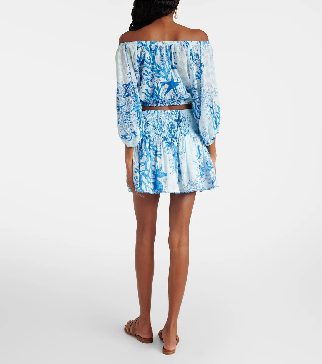 Poupette St Barth - Colleen printed cotton miniskirt