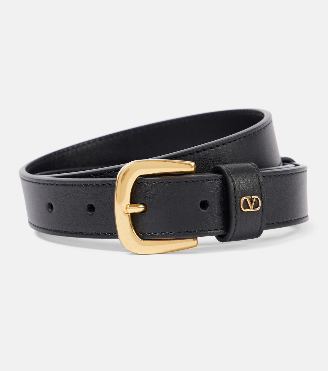 Valentino Garavani - VLogo leather belt