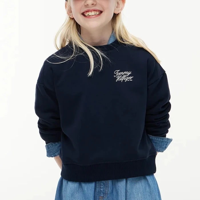 Pamuklu çocuk sweatshirt