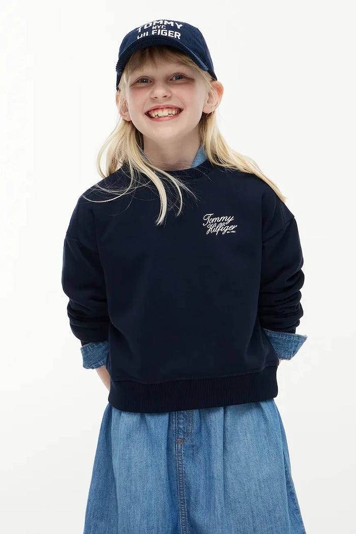 Pamuklu çocuk sweatshirt