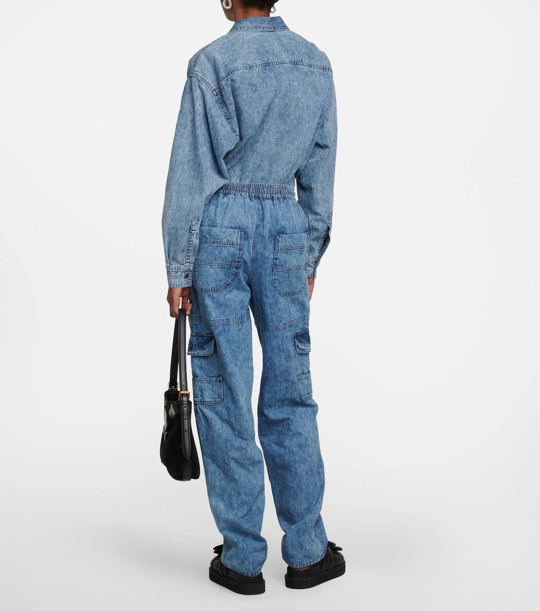 Marant Etoile - Viamao straight cotton chambray pants