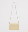 Jimmy Choo Beige Leather Curve Clutch Bag