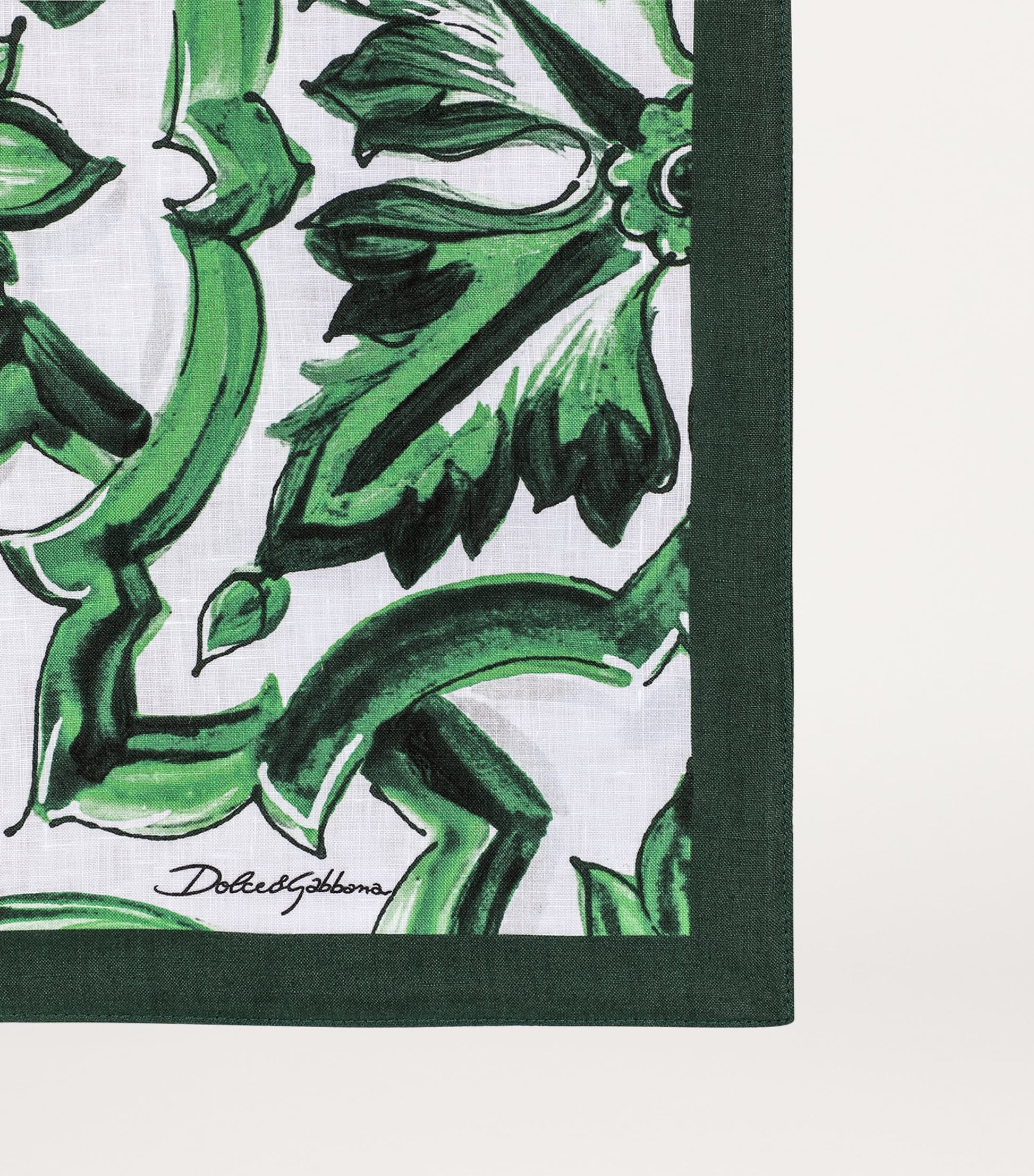 Dolce & Gabbana Casa Linen Majolica Placemat and Napkin Set