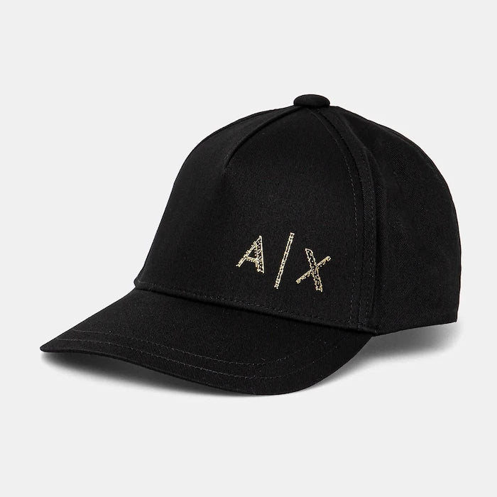 Памучна шапка с козирка Armani Exchange