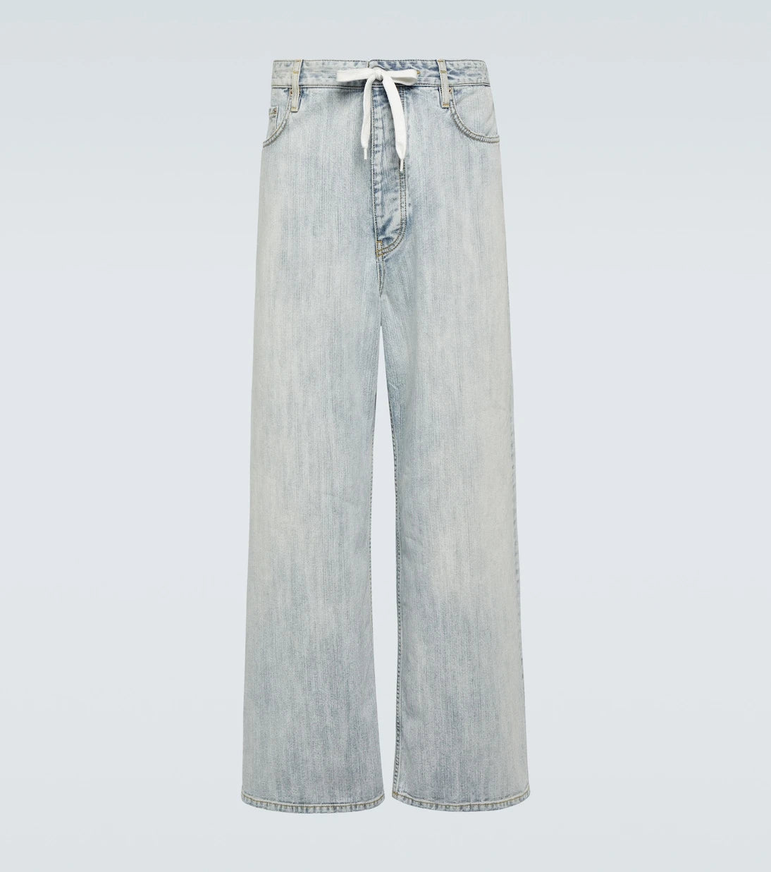 Balenciaga - Mid-rise cotton twill wide-leg pants