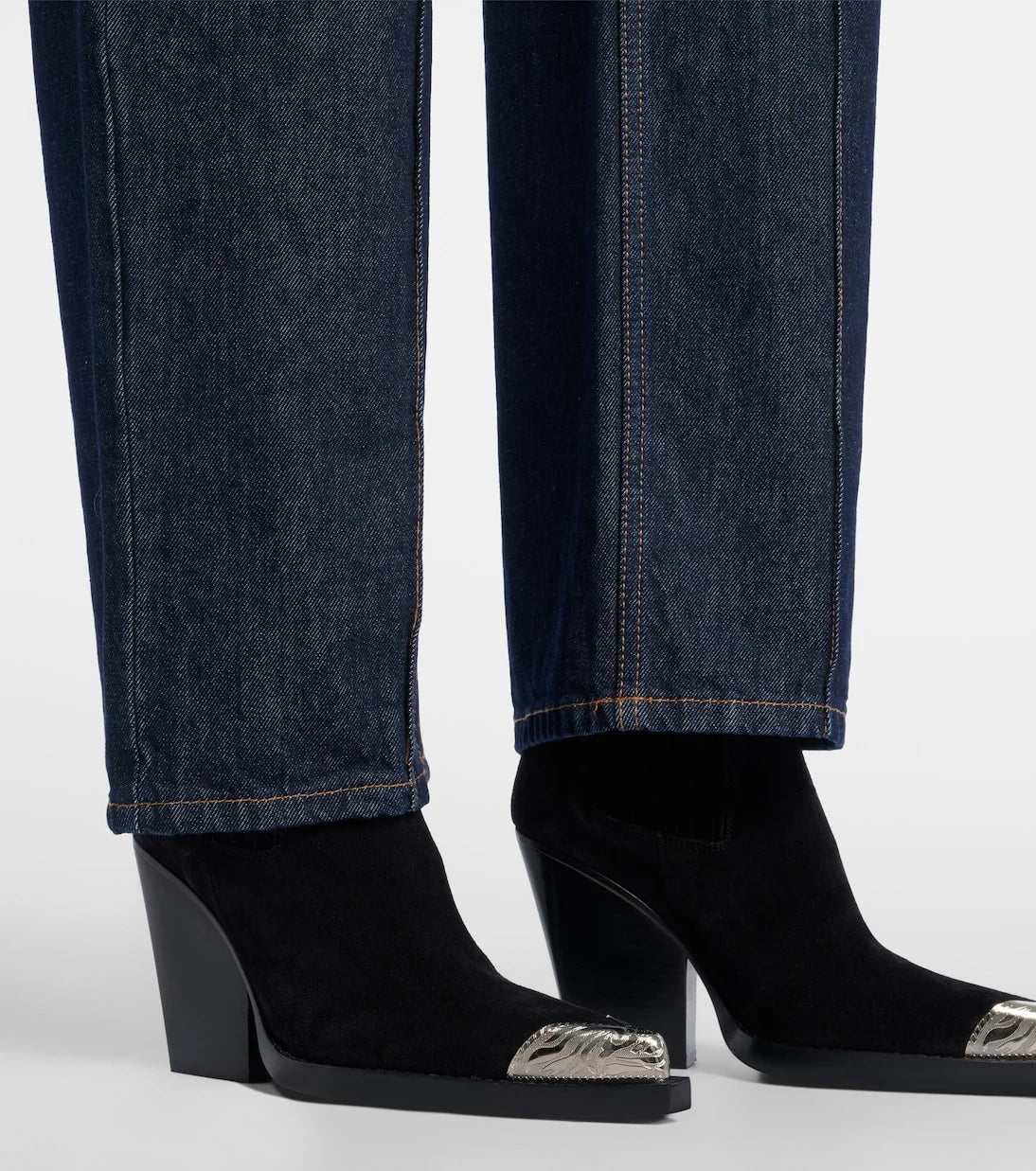 Paris Texas - Dallas embellished suede ankle boots